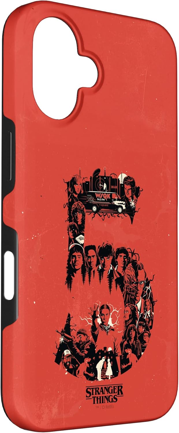 Stranger Things Collage Season 5 Officially Licensed Case for iPhone 16