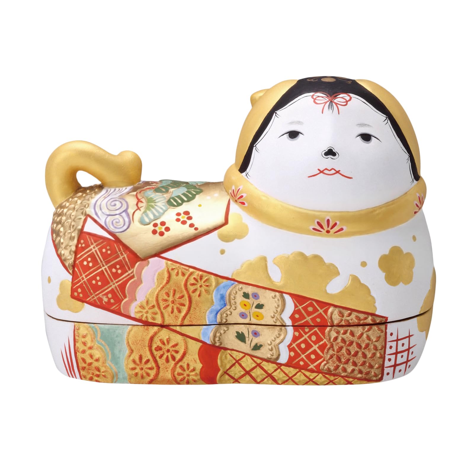 Amazon｜薬師窯 須はら 錦彩 犬筥(大・左)(白)｜急須 オンライン通販