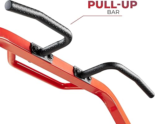 Miniatura 8 de Sunny Health & Fitness - Estante de potencia prémium para máquina de sentadillas, alta capacidad de carga, altura ajustable, barra de dominadas