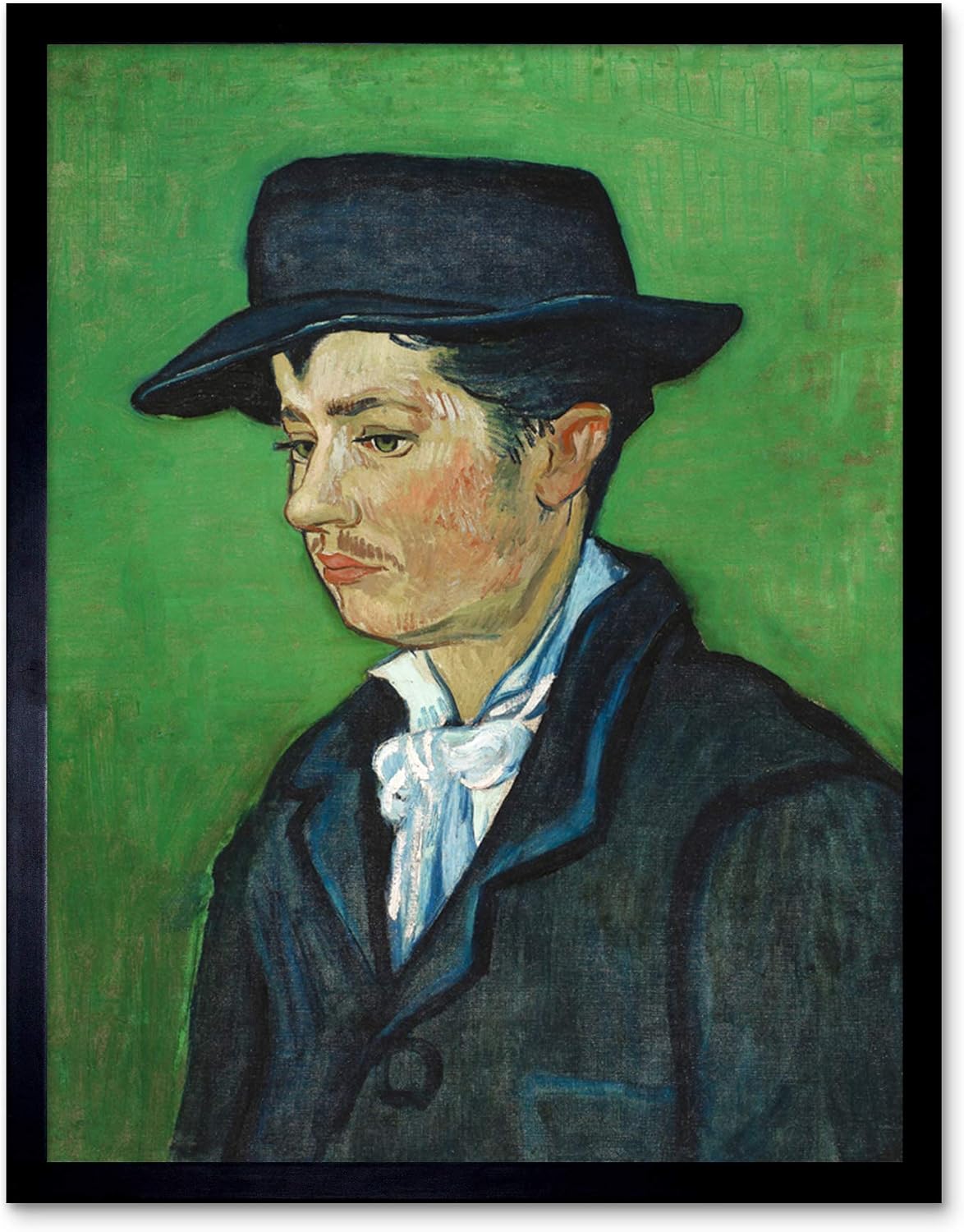 Vincent Van Gogh Portrait Of Armand Roulin Art Print Framed Poster Wall Decor 12x16 inch