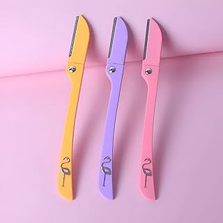 Multifunction Eyebrow Shaver - 3-piece set for men and women, featuring long-lasting stainless steel blades that resist rust and ensure smooth, precise grooming