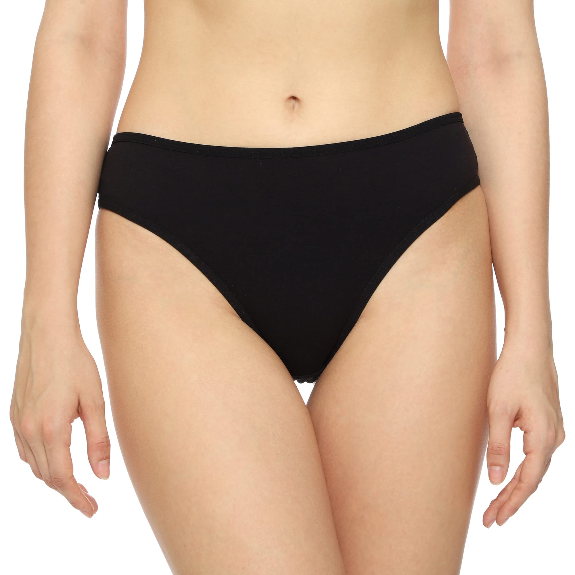 Women's Thongs Plain Solid Bikini Black-image-40