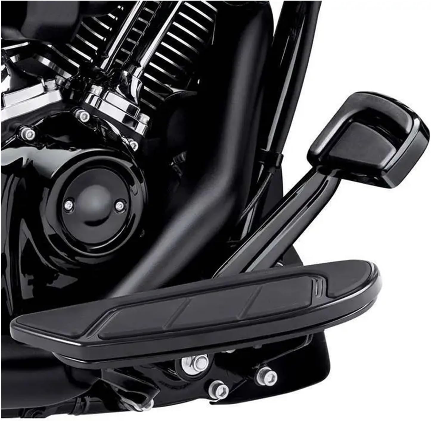 Motorcycle Rider Floorboard Footboard Compatible With Harley Touring Street Glide Softail Trike Heritage Springer FLSTS 1997-2003 2002 2001(Chrome)