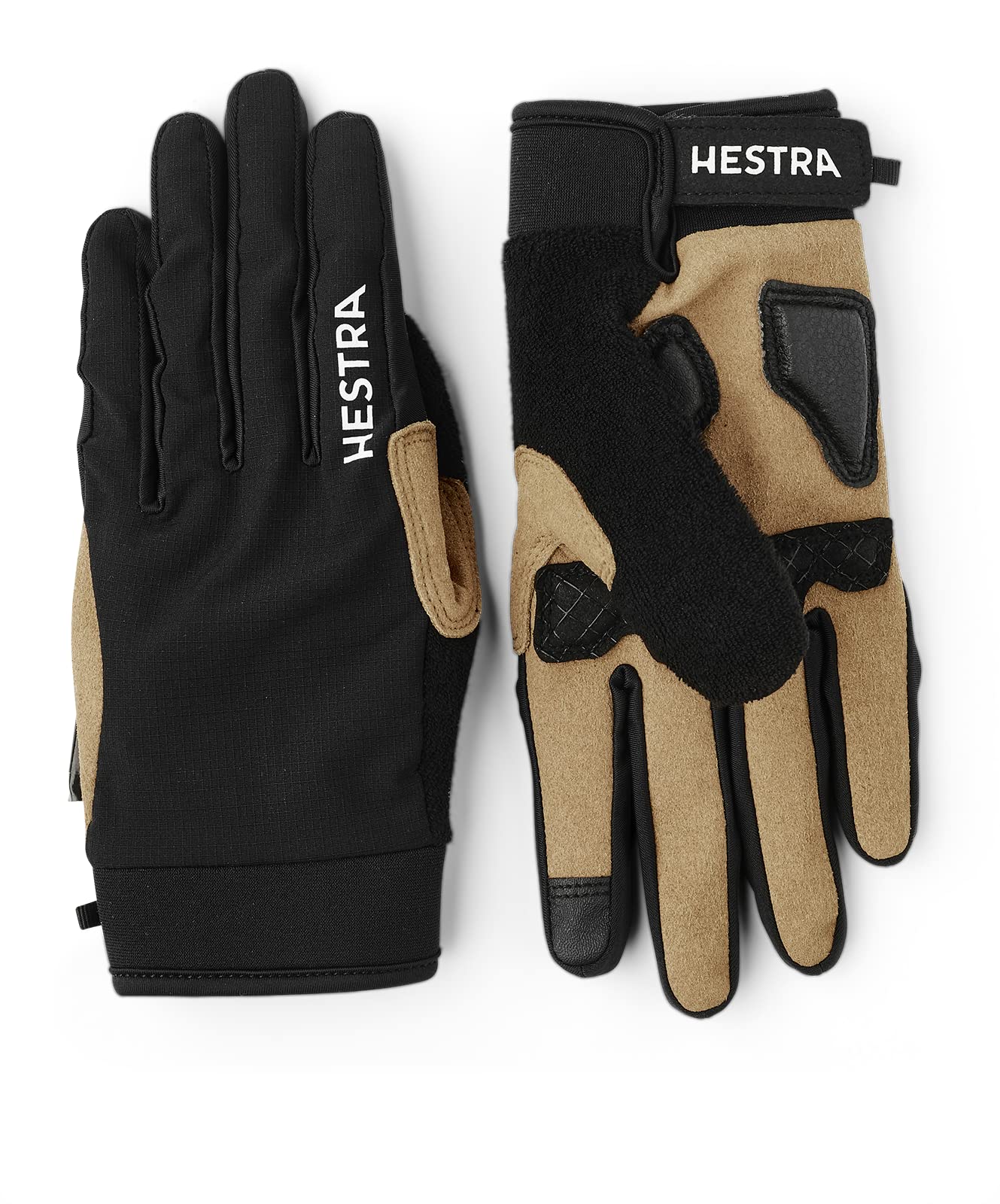 Hestra Unisex Bike Guard Long 5-Finger Glove for Cycling and Outdoor Activities, Black, 10