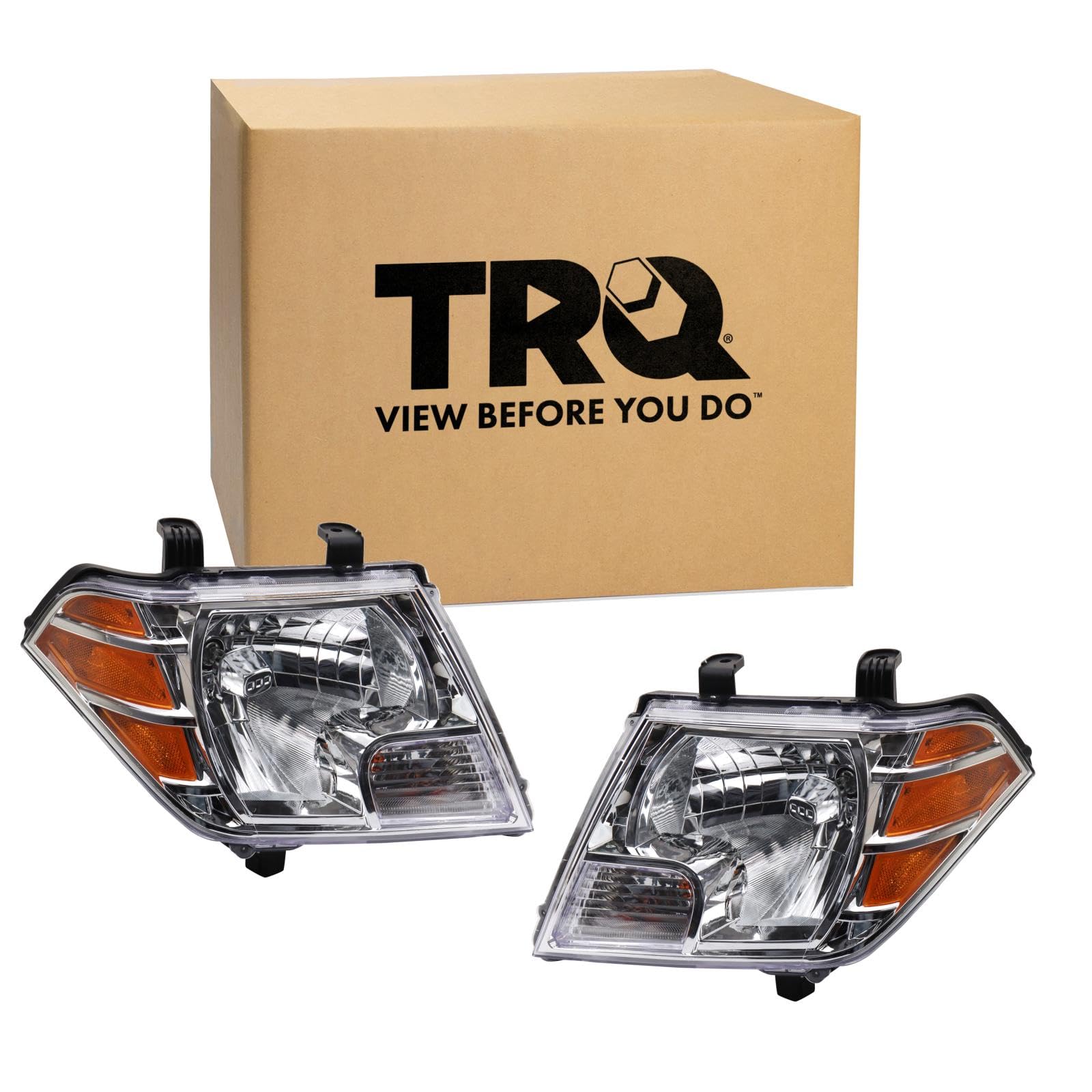 TRQ Headlight Assembly Set Driver & Passenger Side FO2502153 FO2503153 Compatible with 97-07 Ford — view 68