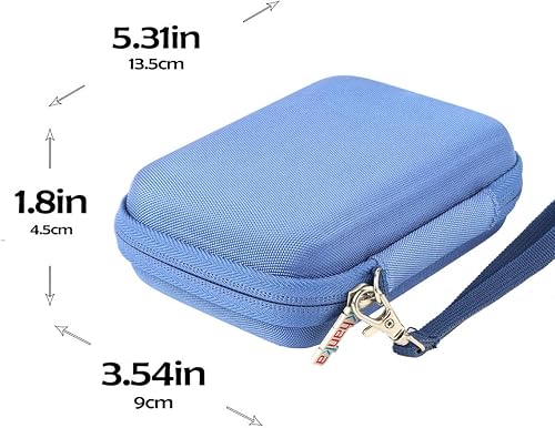 Vista 13 de khanka Estuche de viaje rígido de repuesto para cámara digital KODAK Smile Instant Print (negro)