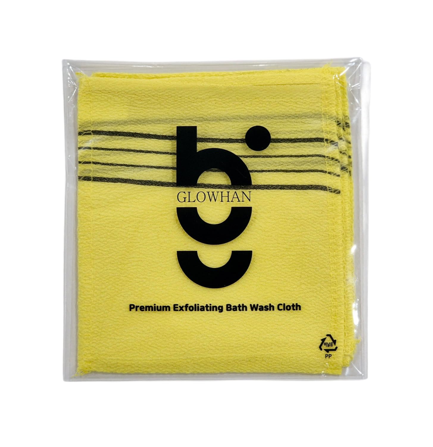 GLOWHAN - Korean Exfoliating Bath Towel Cloth (4-Pack) Deep Cleansing