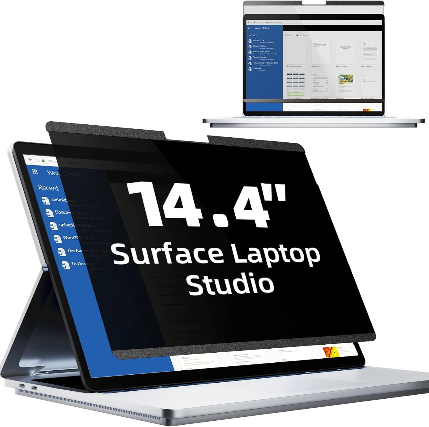 Mamol Magnetic Laptop Privacy Screen 16 inch,16:10 Aspect Removable Anti Glare Protector Blue Light Privacy Screen Filter,Filter Shield Compatible with HP/Dell/Acer/Asus/Samsung/Lenovo/Thinkpad Envy