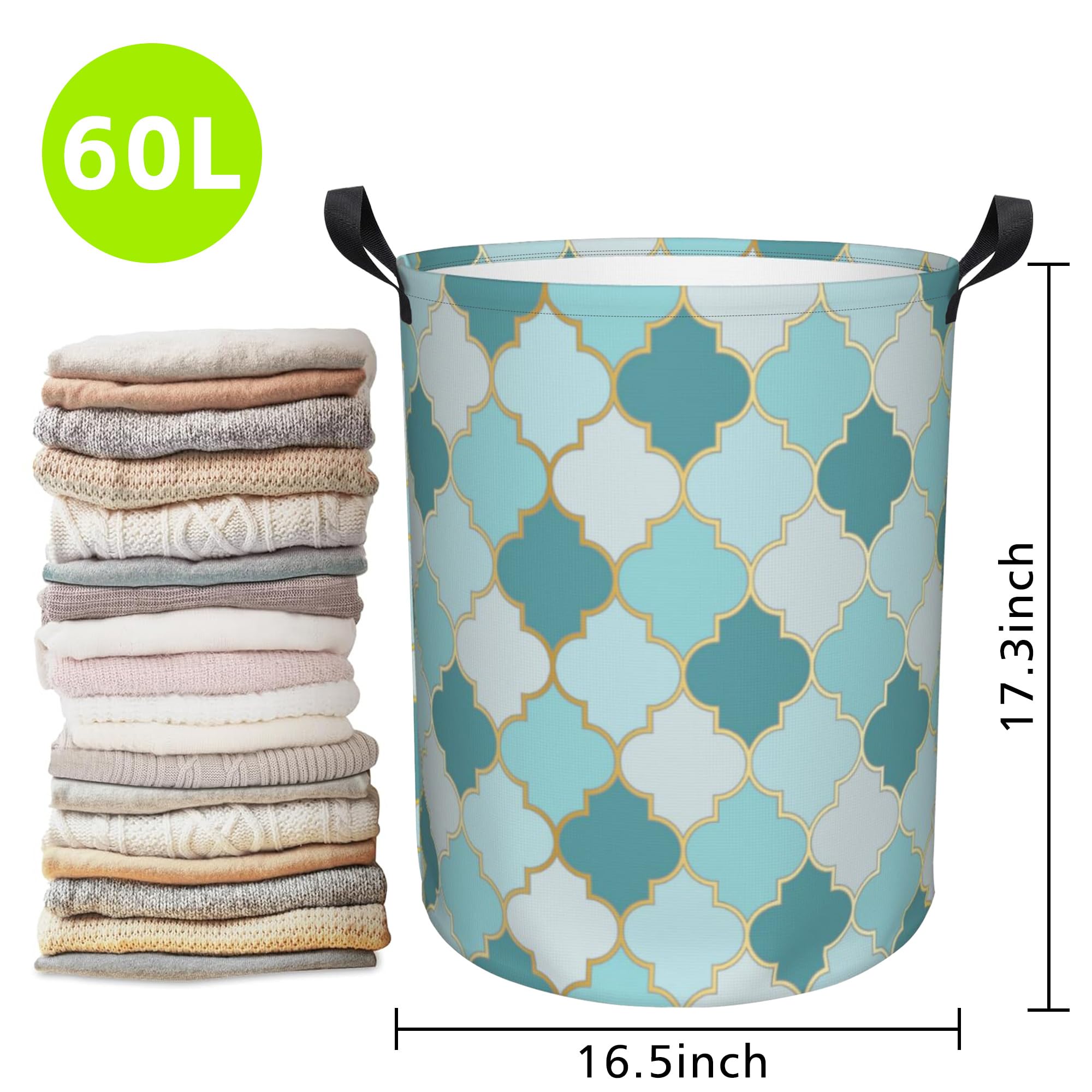 Amazon.co.jp: Naqiuli ランドリーバスケット カラフル 幾何学模様