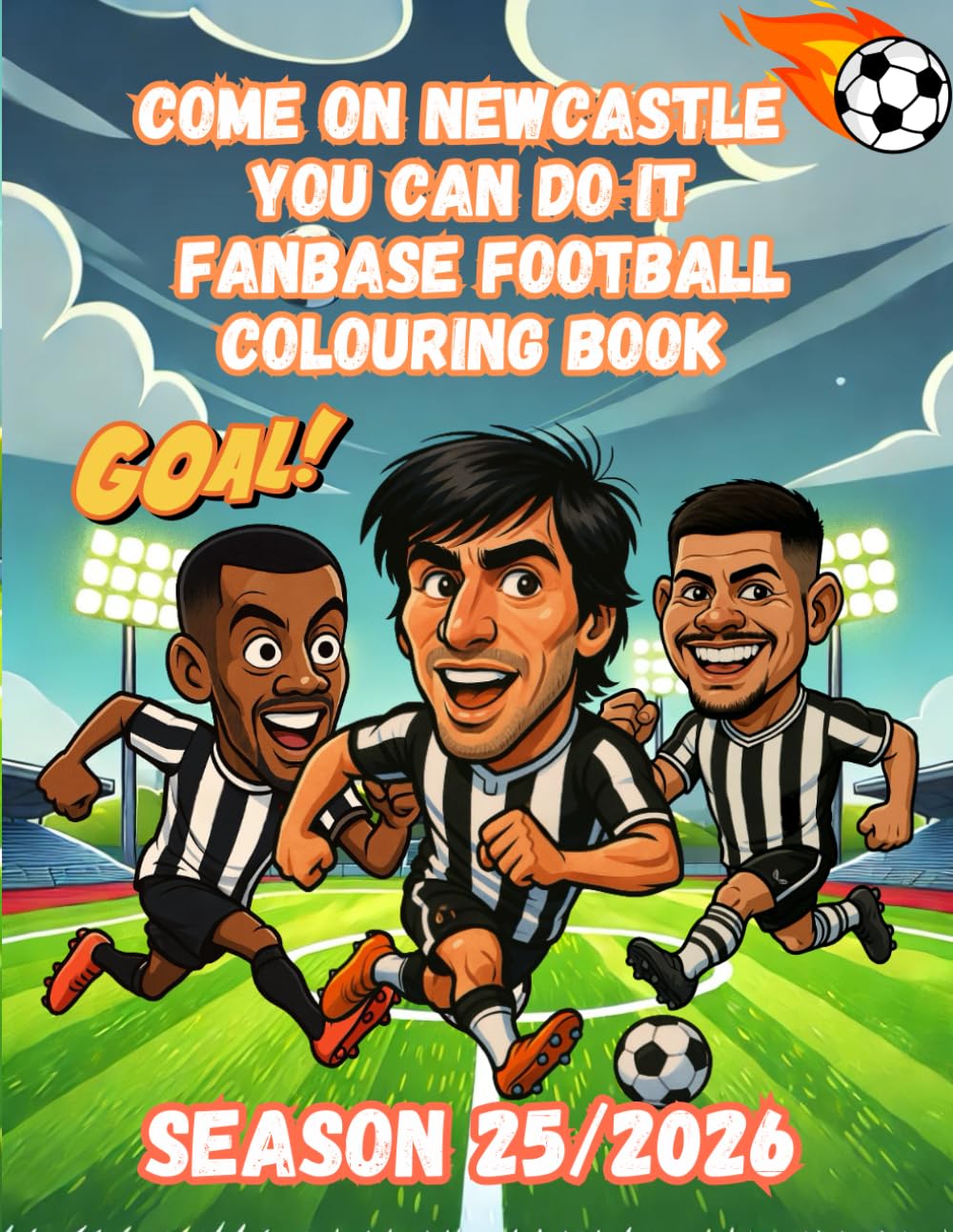 Come On Newcastle You Can Do It – Fanbase Football Colouring Book