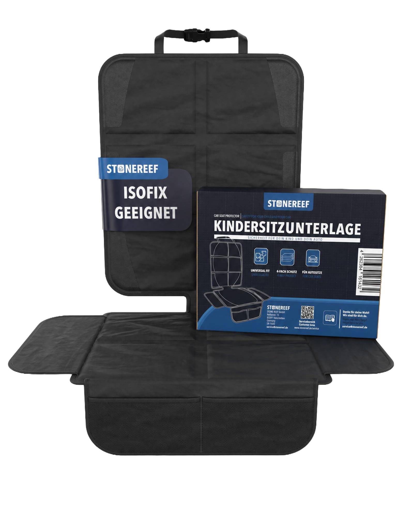 Sitzauflage Auto Kindersitzunterlage Sitzschoner Isofix wasserabweisend