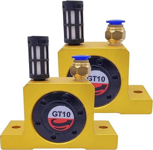 (2 piezas) GT10 Vibrador neumático de turbina de aire G 18 "vibradores de turbina neumática industrial serie Golden GT-10