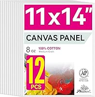 Vista 41 de PHOENIX Paneles de Lienzo para Pintura 6x8 Pulgadas, Paquete de 24 - 8 Oz Tablas de Lienzo de Algodón 100% Triple Impregnadas y Libres de Ácido