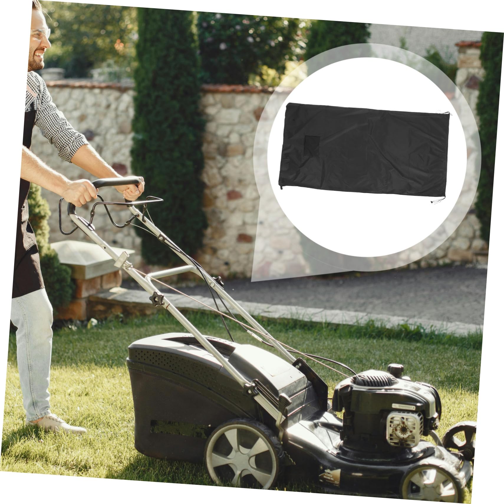 Bolsa de Hojas para Tractor Cortacésped, 420d Oxford Negro | Gran Capacidad, Cierre Seguro, Resistente al Clima, Instalación Sencilla, Ajuste para Jardín y Limpieza