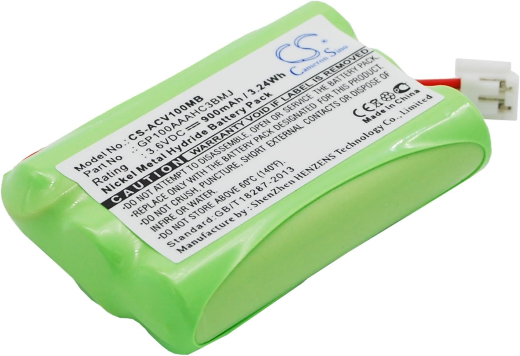 Battery Replacement for Audioline Baby Care V100 Compatible with Audioline G10221GC001474, Baby Moniter Battery