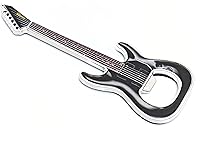 Vista 10 de 1 pieza/set abrebotellas de cerveza en forma de guitarra, regalo para amantes de la música y la guitarra, accesorios de cocina para bebedores (negro)
