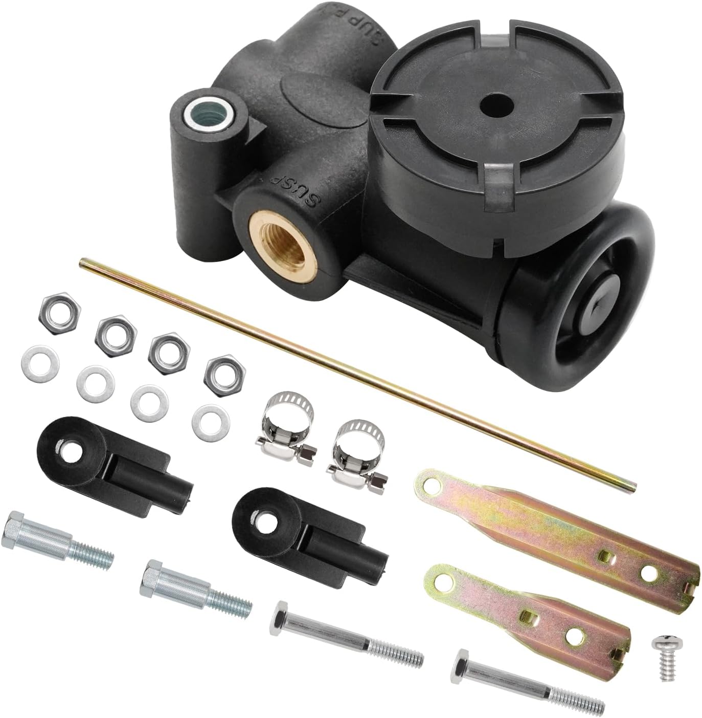 F245563 1/4" NPT Port Cabin Air Height Leveling Control Valve Kit, Replacement for Hadley H00600P Replacement for Mack 20QE2373, Replaces F245563