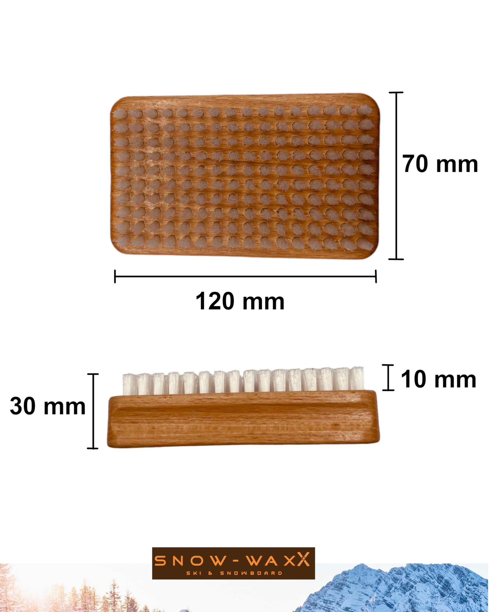 Base Brush Nylon Brosse de Ski Revêtement Ski de Fond Cire à Brosser Fabriqué en Allemagne