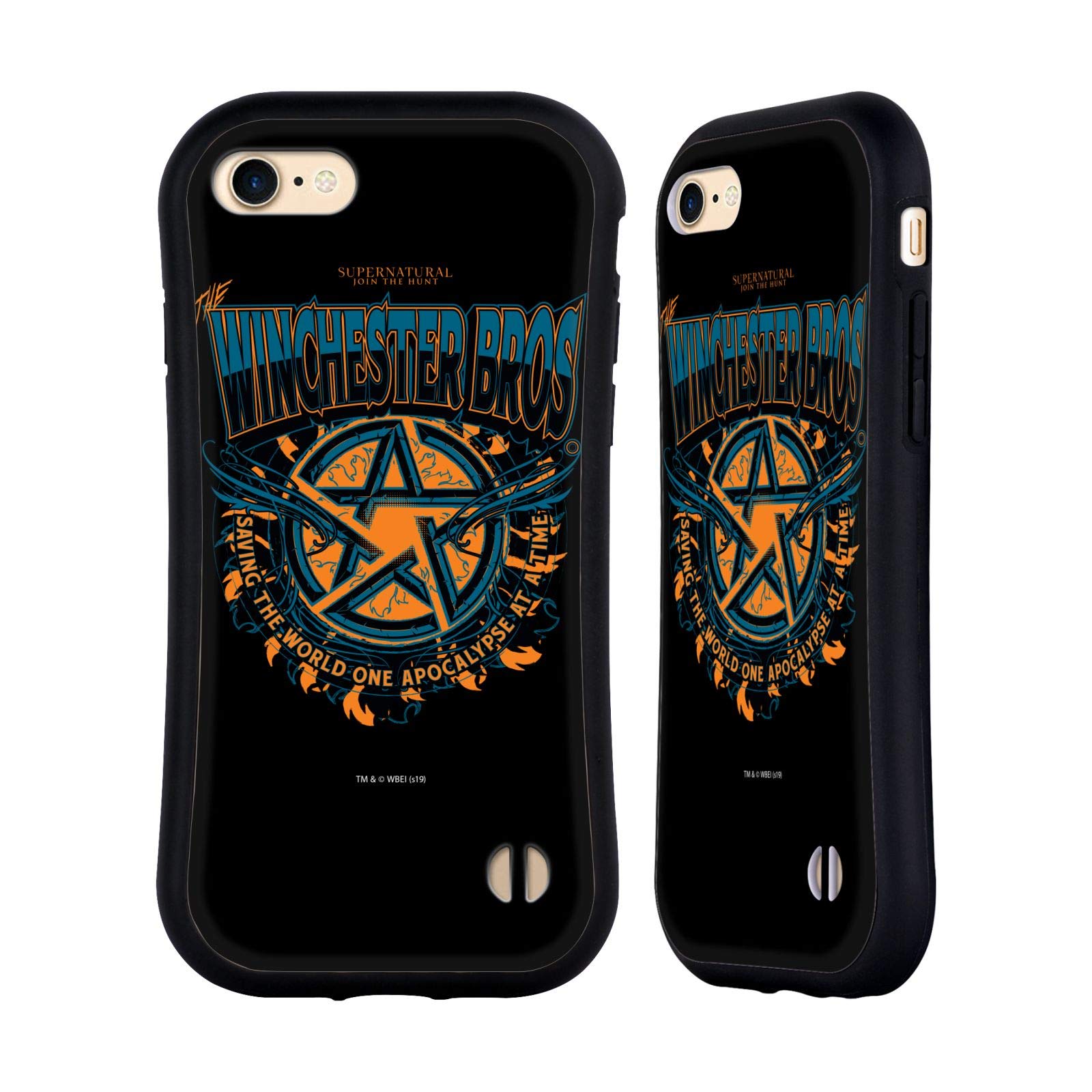 Head Case Designs Officially Licensed Supernatural Apocalypse Graphic Hybrid Case Compatible With Apple iPhone 7/8 / SE 2020 & 2022