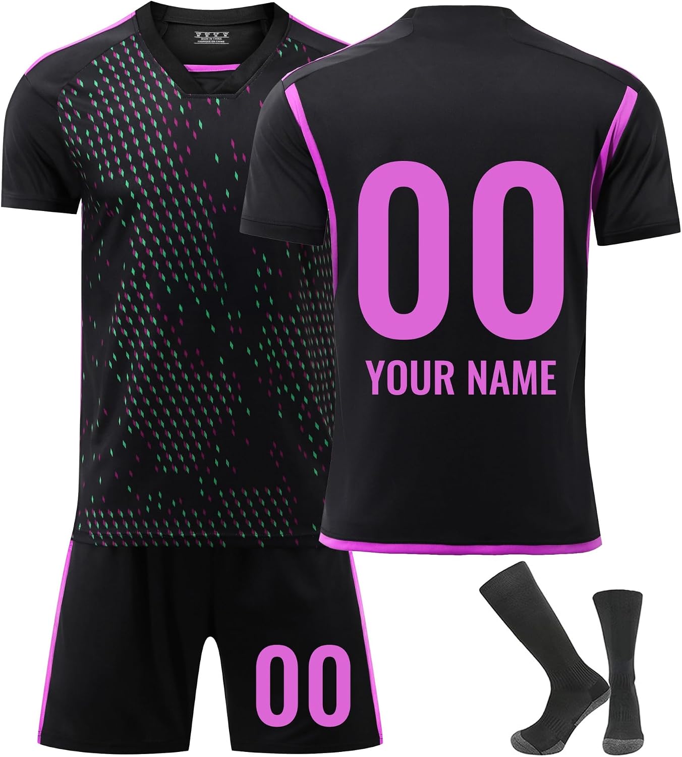25/26 Home/away Football Kits For Kids & Adult, Personalized Names And Numbers, Football Shirts Shorts Socks Set
