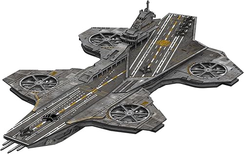 4D Build, Marvel Studios Avengers Helicarrier, kit de modelo de papel de rompecabezas 3D, kit de modelo de papel de 220 piezas para adolescentes y