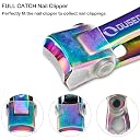 Ousen Beauty Nail Clippers Set, 17mm Wide Jaw Opening, Stainless Steel, Chromatic, Unisex Adult, 3pcs (Large Toenail Clipper, Small Finger Nail Clipper, Nail File) gallery image