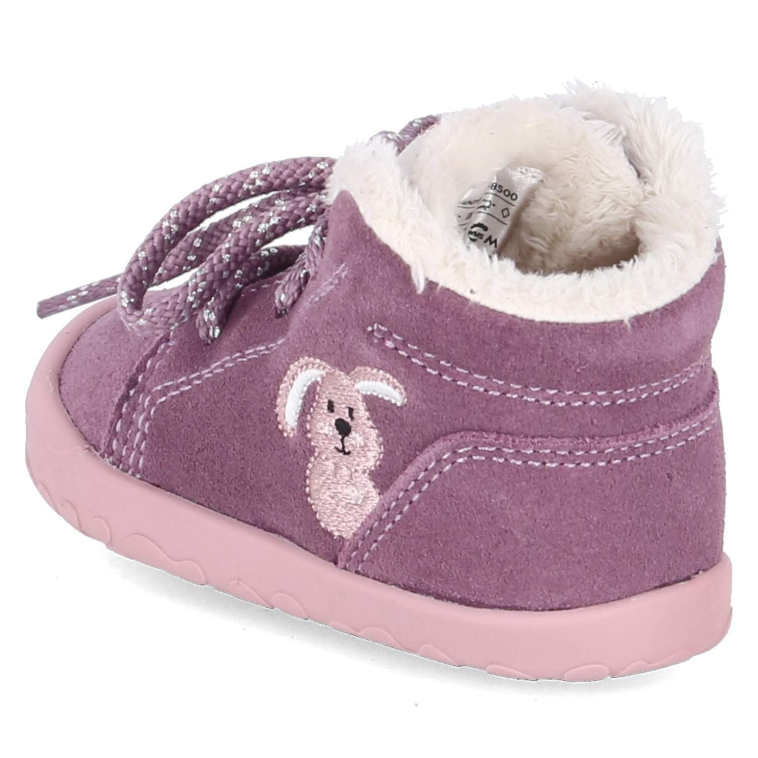 Superfit 1-009668-8500 - Barco con forro caliente de piel rugosa, unisex, color rosa/rosa