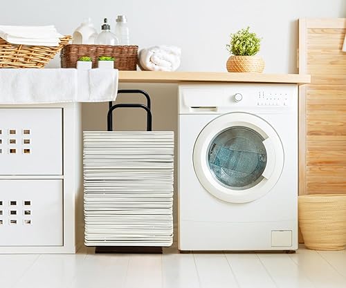 Miniatura 10 de VCREATC Apilador de perchas, soporte organizador de percha de ropa, estante de almacenamiento portátil de madera, soporte grande de alambre y