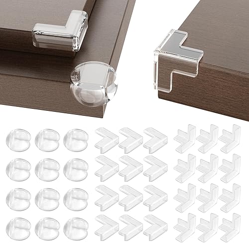 Protector de esquina para bebé, 30 unidades, protectores de esquina transparentes para bebés, protectores de esquina para muebles, muebles,