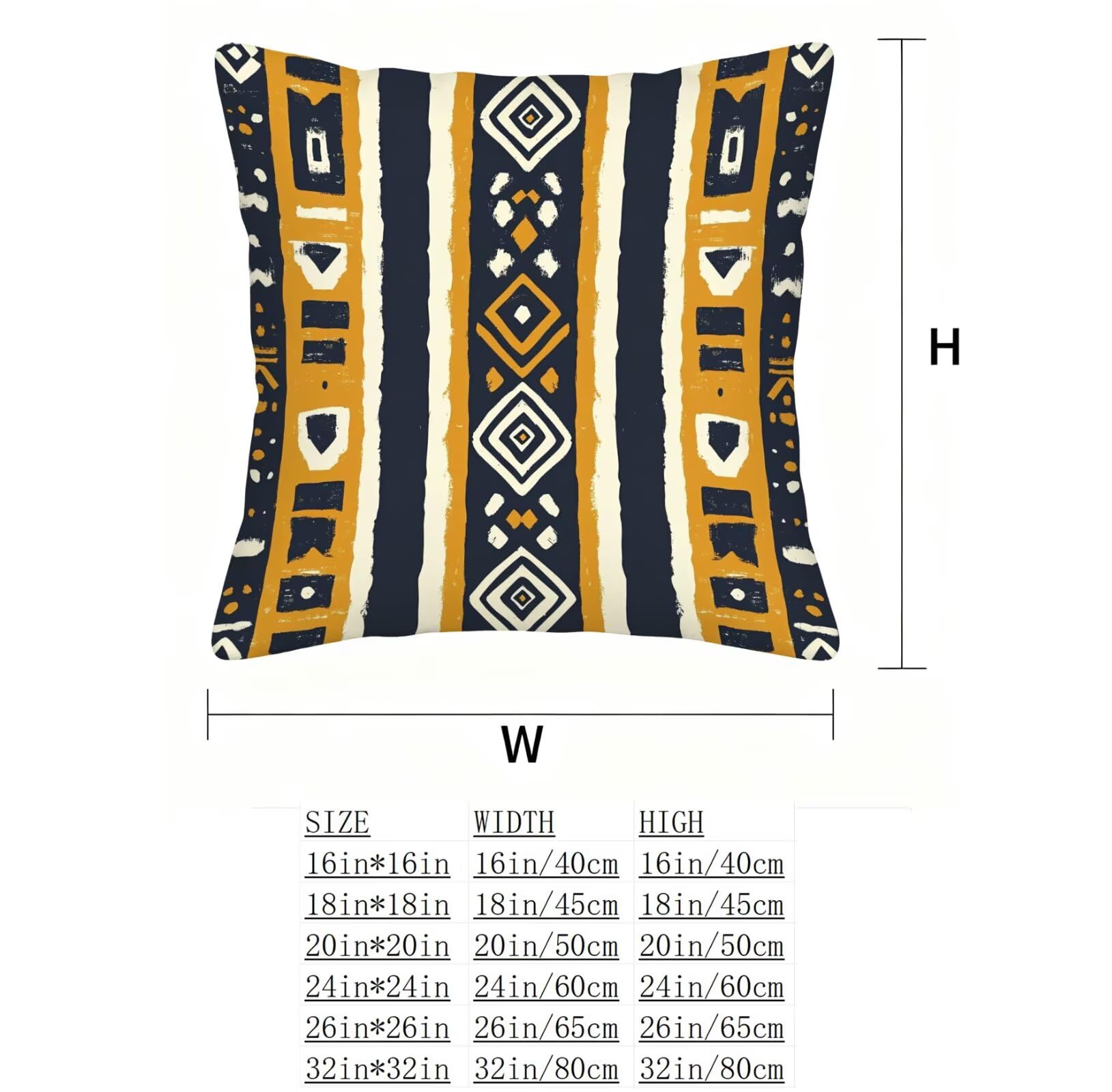 Pomarańczowa poszewka na poduszkę 60 x 60 cm w stylu boho 60 x 60 zestaw 4 super miękkich ochraniaczy na poduszkę 60 x 60 jesienna poszewka na poduszkę kwadratowa poduszka na sofę, do domu, salonu