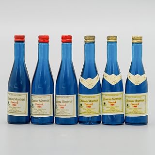 Odoria 1/12 Miniature Beer Bottles 6Pcs Dollhouse Decoration Accessories, Blue