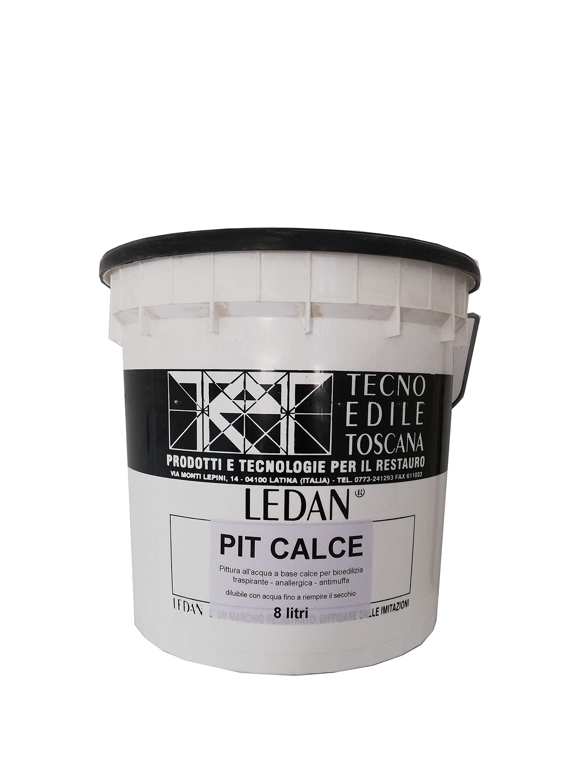 8 litri pittura traspirante antimuffa anallergica per interni LEDAN (Pittura 8 litri)