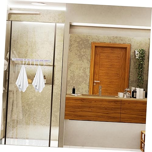 Miniatura 3 de Juego de 2 ganchos de gabinete para colgar en la pared, para colgar en la pared, barra, toalla, gancho de pared, gancho deslizante para llaves,