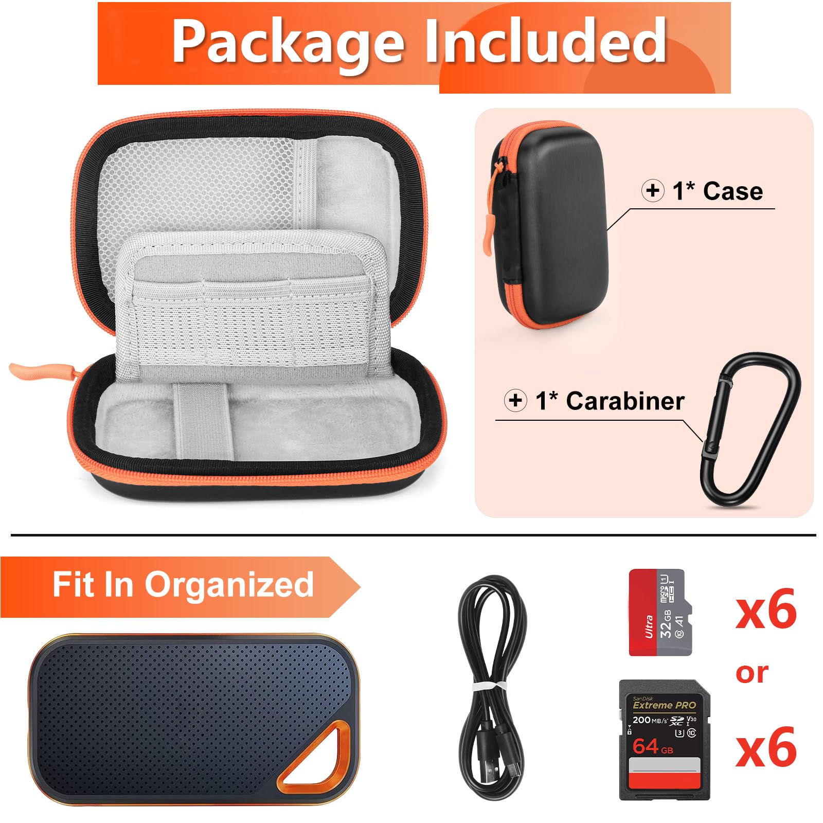Capa rígida para SanDisk Extreme Pro/SanDisk Extreme SSD externo