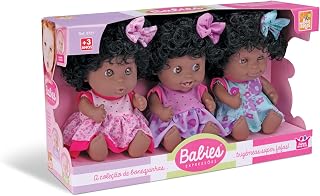 Bonecas Babies Expressoes Trigemeas Black