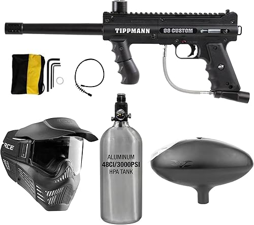 Tippmann Model 98 - Marcador de paintball HPA básico personalizado, color negro