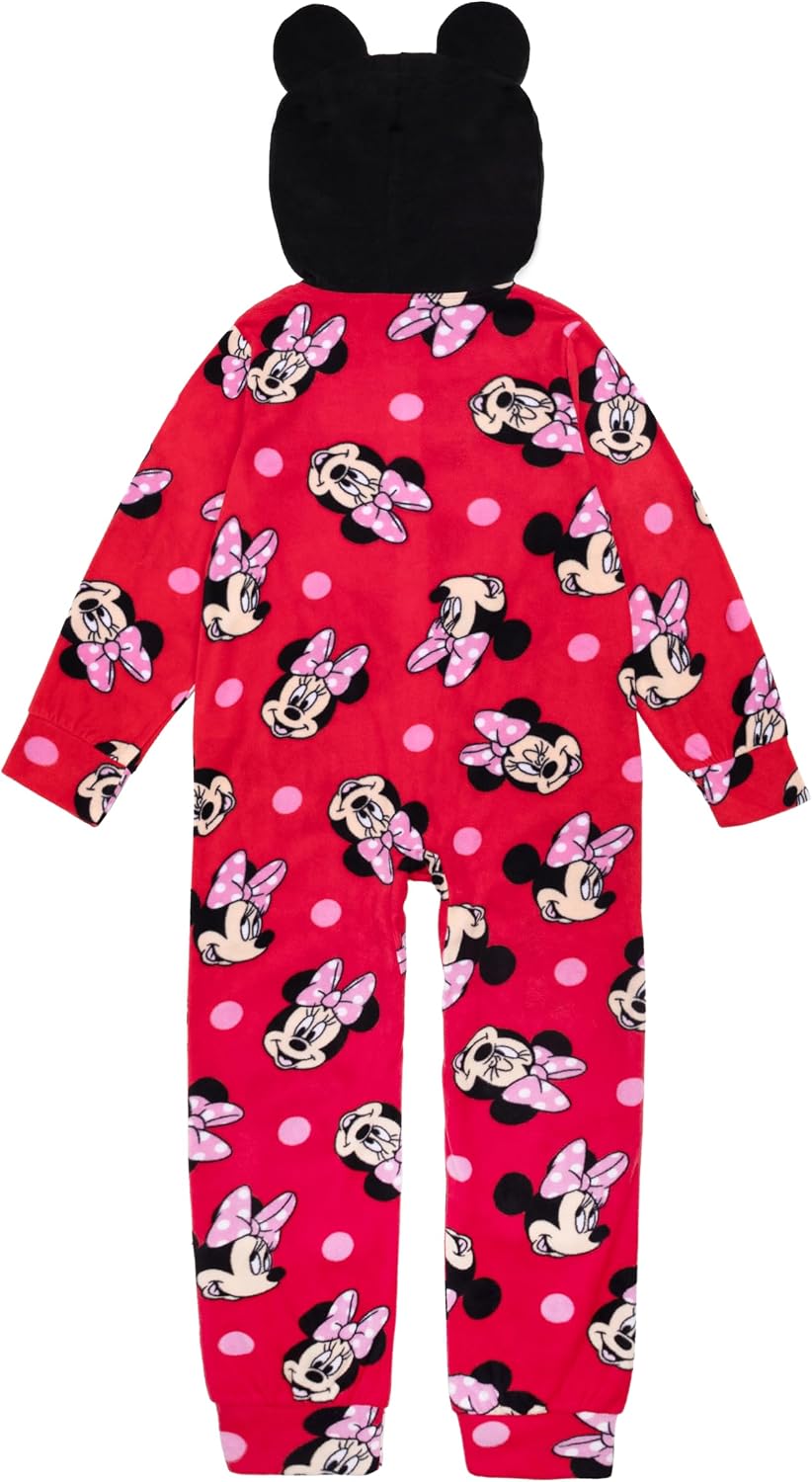 Disney girls Hooded Blanket Sleeper, Comfortable Pajamas, Soft & Cute for Kids