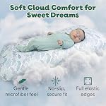 The Peanutshell Soft Cloud 4pk Fitted Crib Sheet Set - Breathable Baby Crib Sheets for Girl or Boy, Fits Standard Mattress 52x28, Infant & Toddler Bed Sheets