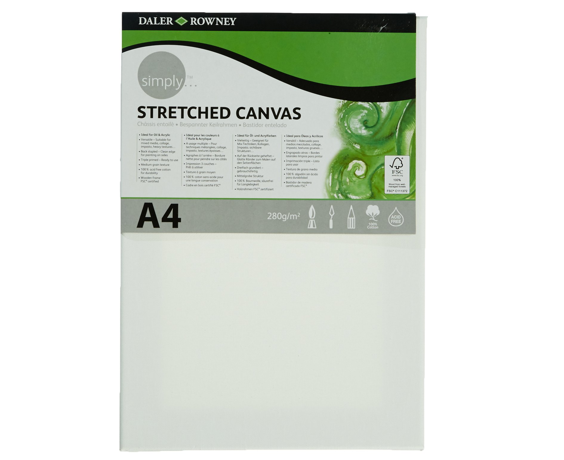 Daler Rowney Simply Canvas A4 21x29.7cm