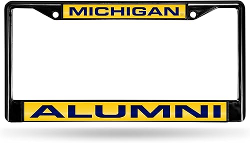 Miniatura 47 de Rico Industries NCAA Black Laser Cut Chrome Frame 12" x 6" Black Laser Cut Chrome Frame - Car/Truck/SUV Automobile Accessory