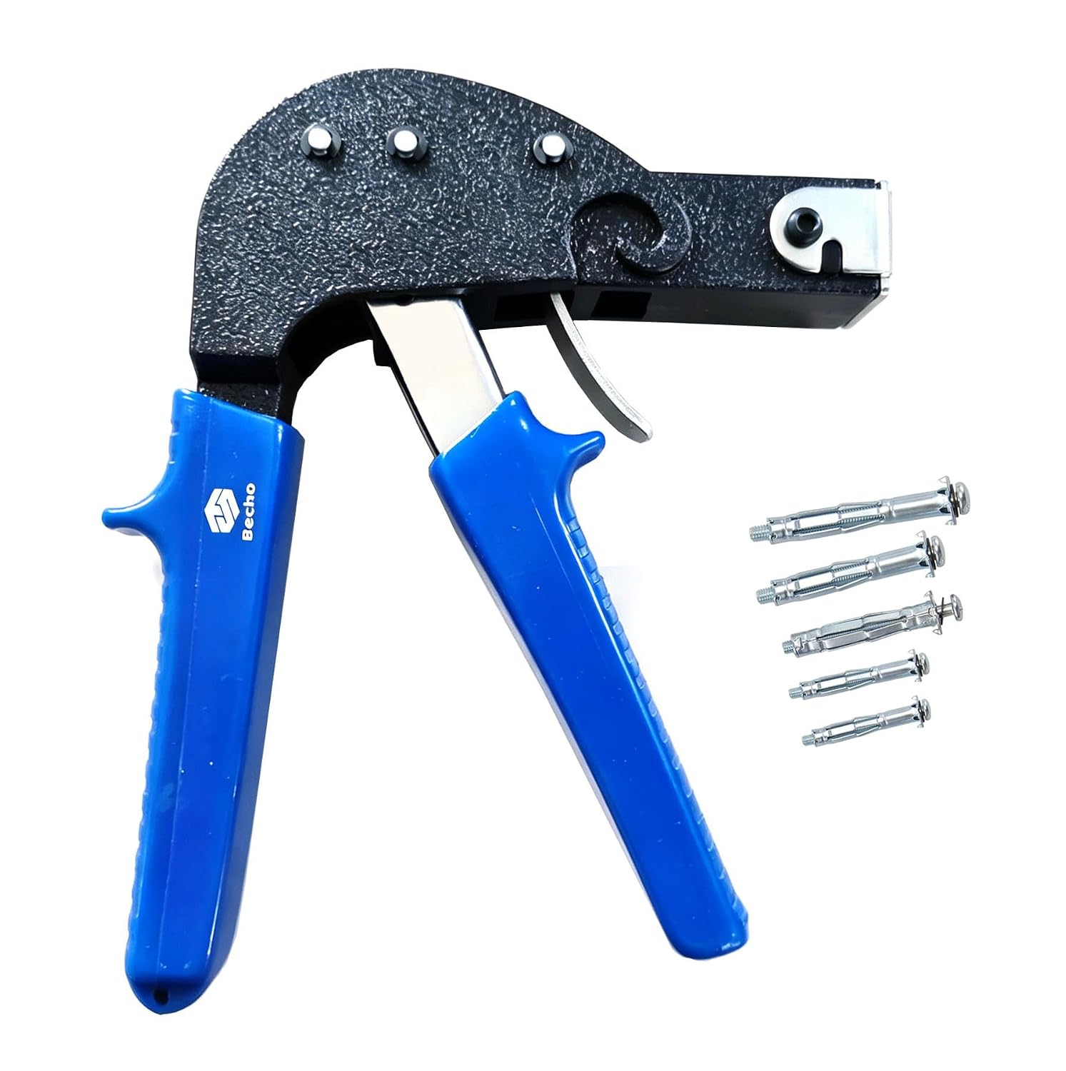 Becho Heavy Duty Hollow Wall Anchor Setting Tool Kit with 3 Size Fixings