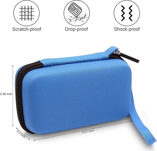 Miniatura 4 de Estuche de viaje para EASEGMER RS-8M RS-1 para QS4 Kids Handheld Game Player Portable Video Game Player (azul)