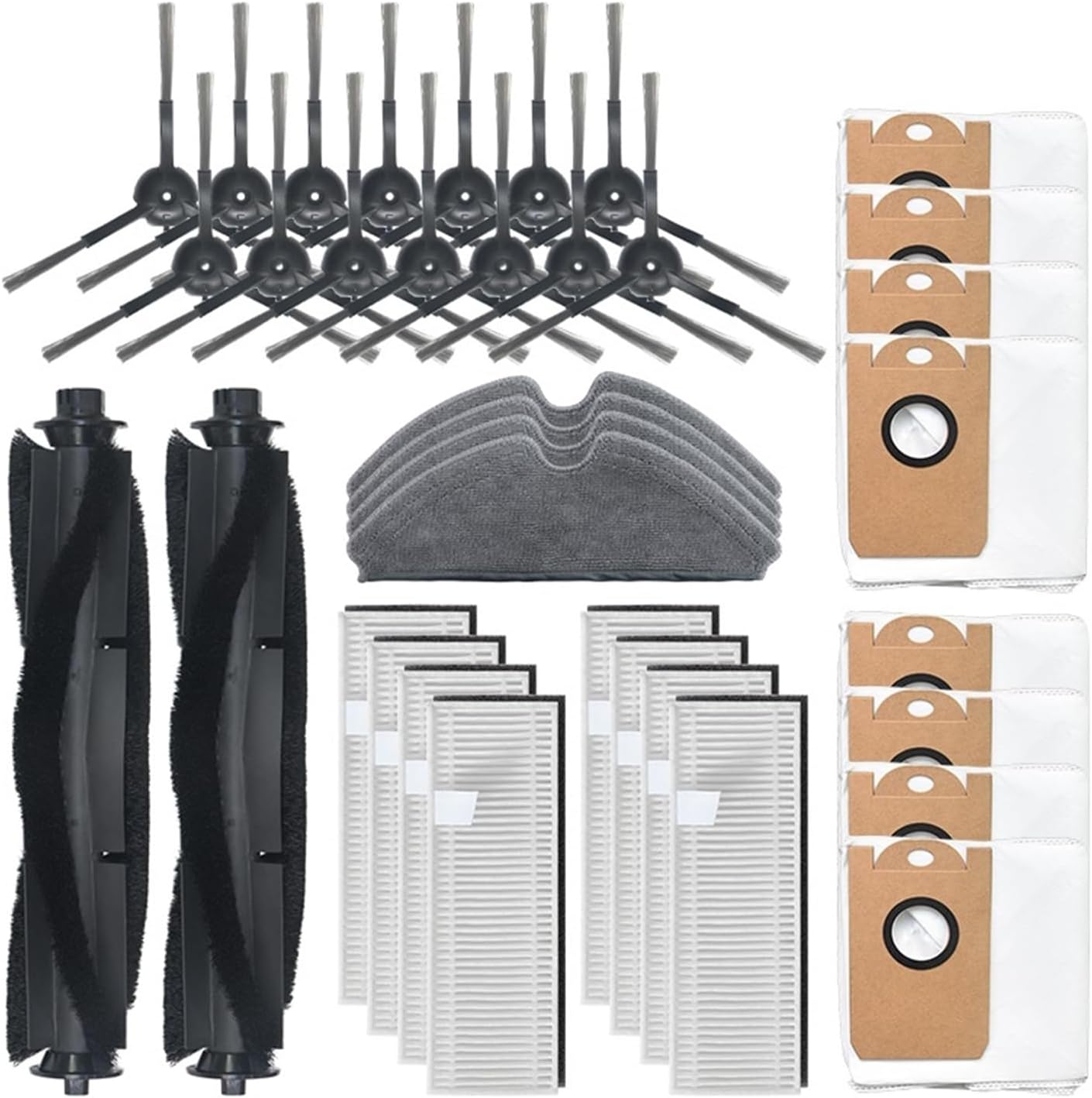 Household Appliances. Compatible For Proscenic M7 PRO, Compatible For Kyvol Cybovac S31, Compatible For Uoni V980 PLUS, Compatible For Honiture Q6, Vacuum Cleaner Main/Side Brush HEPA Filter Dust Bag