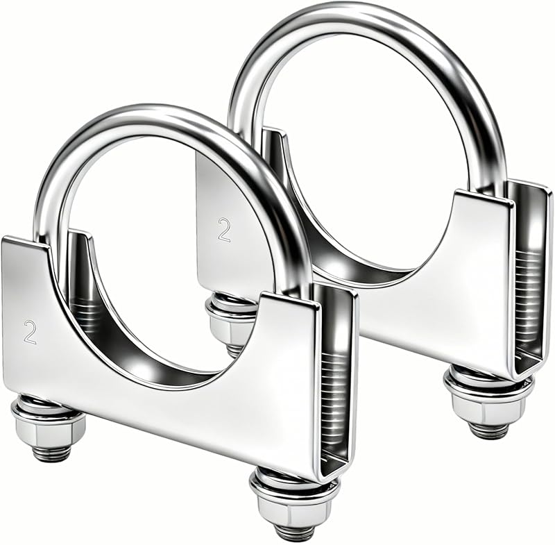 Abraçadeira de escapamento tipo U SKYMIRO 2" em aço inoxidável 304 – 2 unidades