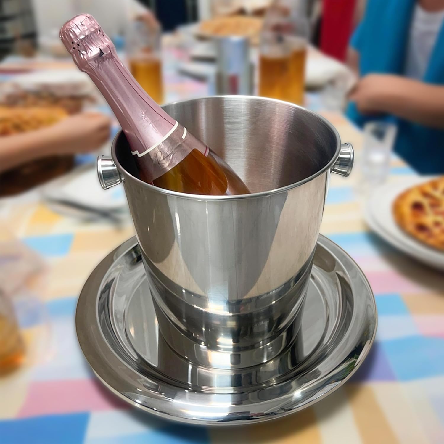 Champagne Bucke with Scoop Ice Bucket for Parties 2 Packs