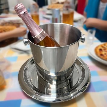 Champagne Bucket with Scoop Ice Bucket for Parties 2 Packs