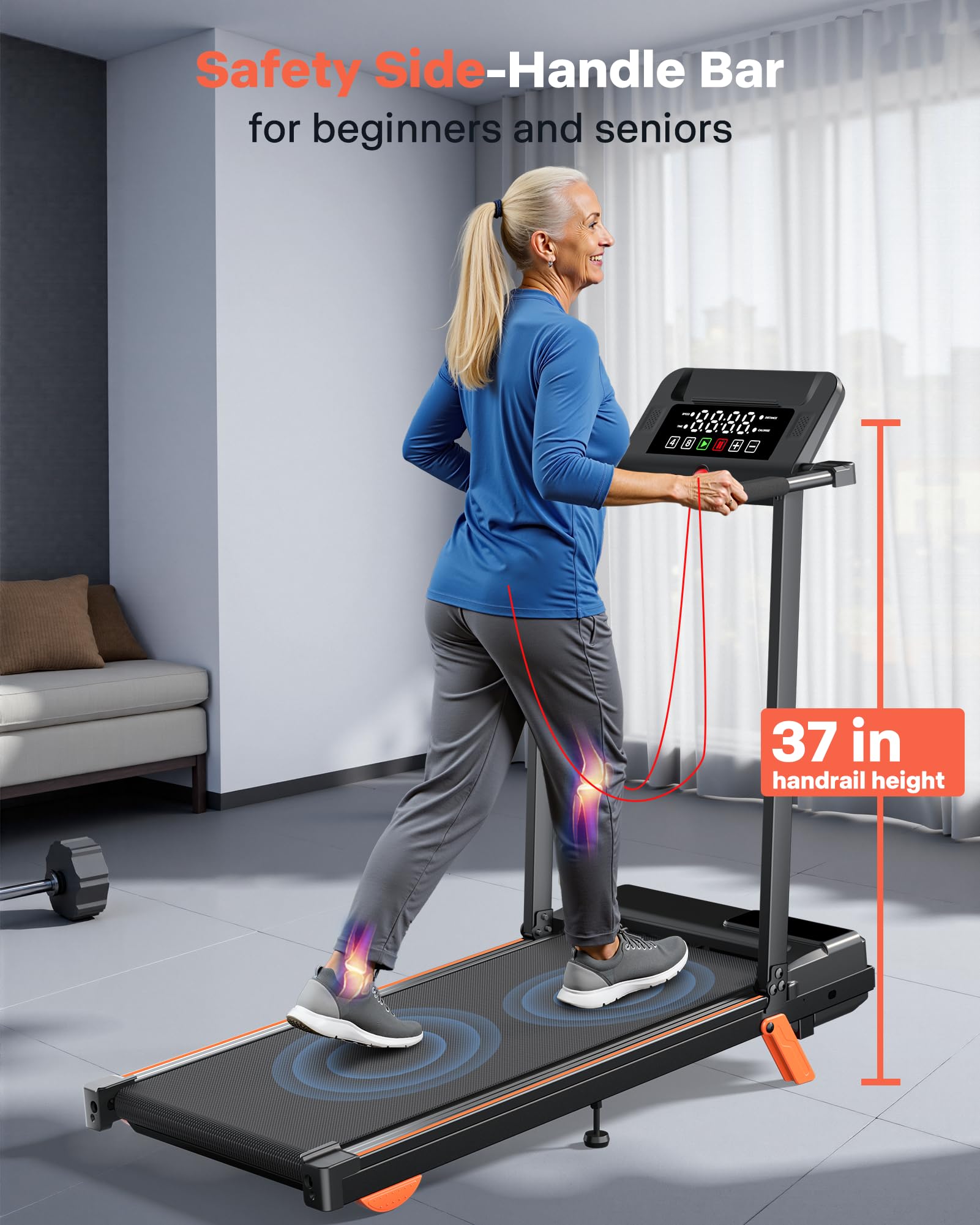 Amazon.com : 12% Incline Treadmill with Desk Workstation, 8.0MPH