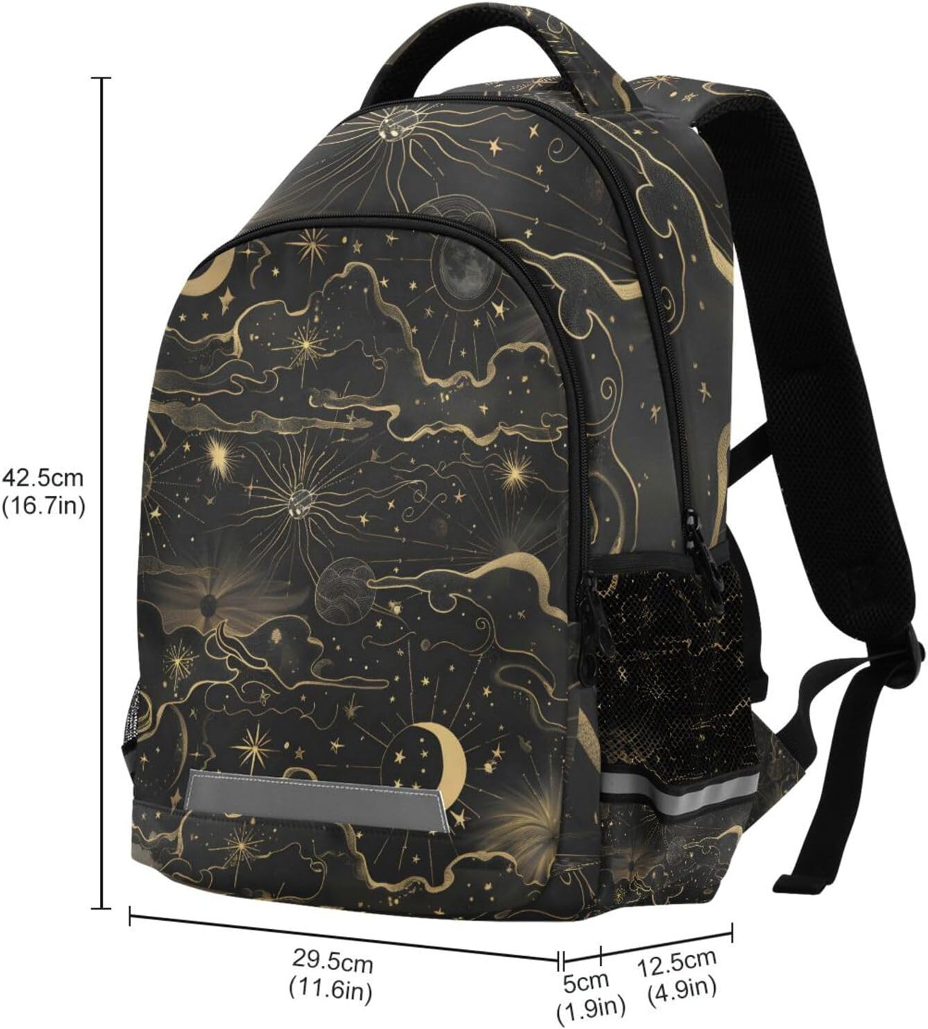 ALAZA Star Moons and Constellations Backpacks Travel Laptop Daypack School Book Bag for Men Women Teens Kids image 3
