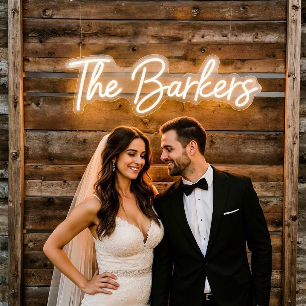 Custom Neon Sign – Neon Sign Customizable for Wall Decor, LED Neon Name Signs Personalized for Wedding Birthdays Parties Business Sign for Bars Beauty Salon Shop