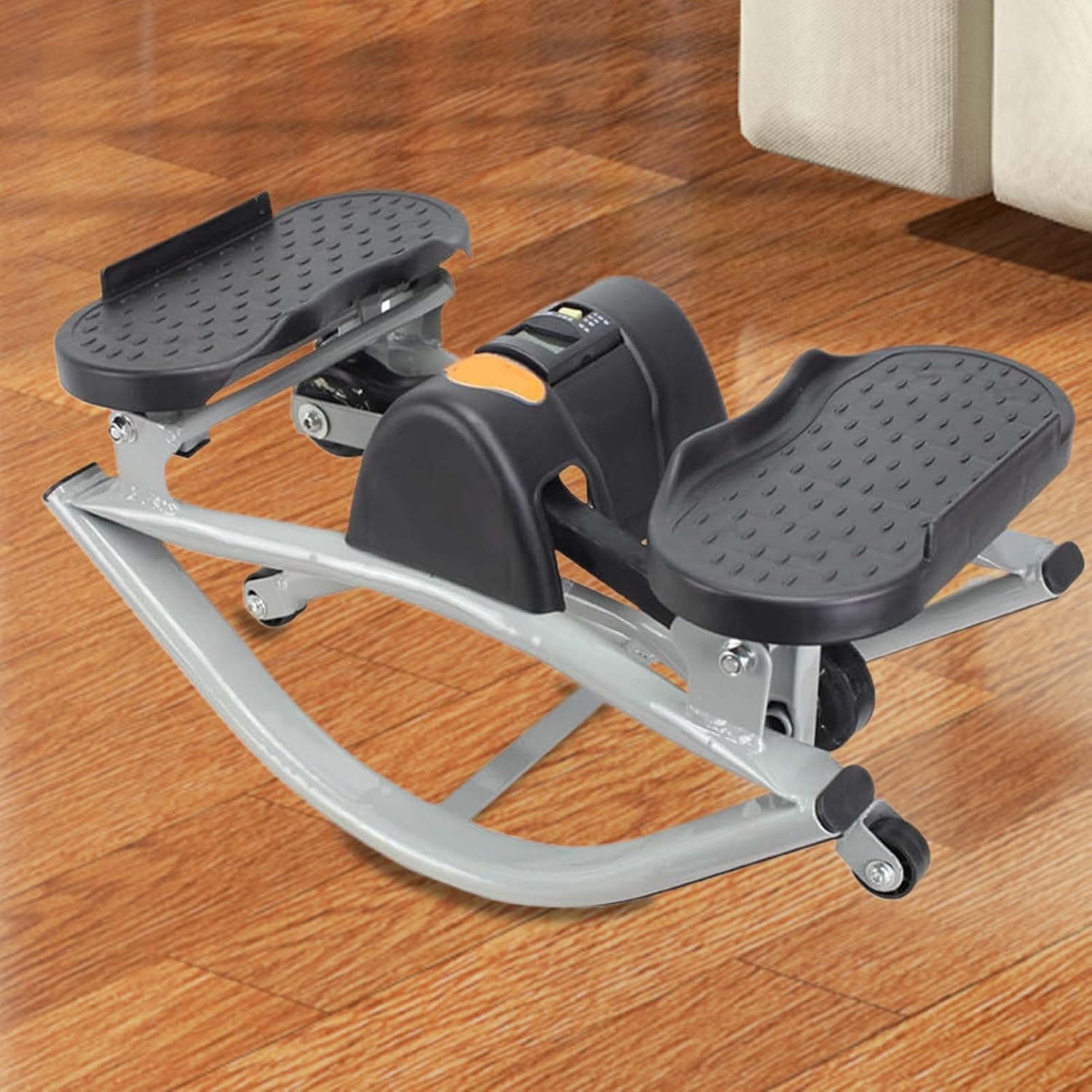 Rock Stepper – Low Shock Lateral Stepper Workout Equipment on Legs and Glutes, Effective Exercise Tool for Home, Apartment, Dorm, Office, or Gym, Enhances Abs, Glute Toning for Women and Men